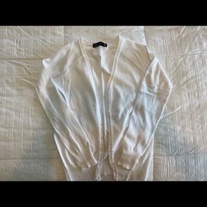 White Long Sleeve Cardigan